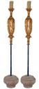 A Boldly Overscaled Pair of 18th Century Carved Gilt Torchères