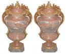 Magnificent Pair of 19th Century Italian Marble Urns