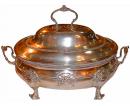 A 19th Century London Silver Chafing Dish