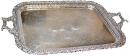 A Handsome 19th Century Rectangular Silvered Serving Tray