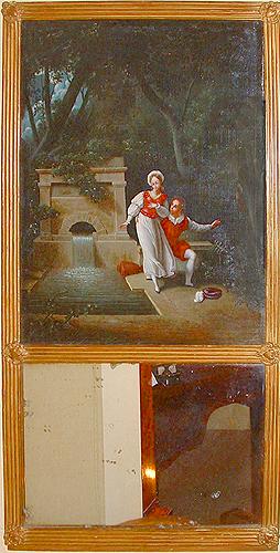 An 18th Century Louis XVI Trumeau Mirror