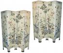 A Pair of 19th Century Four-Panel Oriental Screens