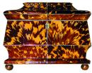 A 19th Century English Regency Blonde Tortoiseshell Tea Caddy