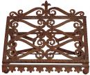 A Scrolled Wrought Iron Italian Book Ledger