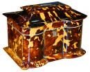 An English 19th Century Tortoiseshell Tea Caddy