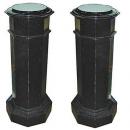 A Pair of 19th Century Italian Ebonized Pedestals