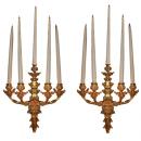 A Pair of 19th Century Gilt Bronze five-light