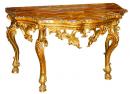 A Rare 18th Century Italian Giltwood Console