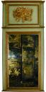 A French 18th Century Polychrome and Parcel Gilt Trumeau