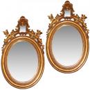 A Pair of 18th Century Italian Giltwood Mirrors
