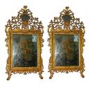 An Exquisite Pair of 18th Century Giltwood Mirrors