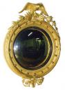 An Early 19th Century English Regency Giltwood Convex Mirror