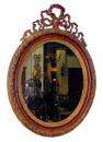 A 19th Century Italian Oval Giltwood Mirror