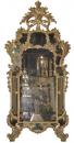 An Elaborately Carved 18th Century Italian Giltwood Rococo Mirror