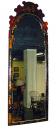 A Large 19th Century English Black Lacquer Chinoiserie Mirror