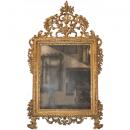 A Fine Highly Carved 18th Century Italian Louis XV Giltwood Mirror