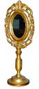 A Diminutive Giltwood Standing Mirror