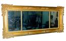 A 19th Century Continental Carved Giltwood Over-door or Mantel Mirror