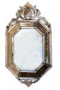 A 19th Century Octagonal Etched Glass Venetian Mirror
