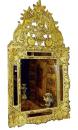 A Diminutive 18th Century French Regence Giltwood Mirror