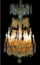 A 19th Century Italian Louis XV Style Gilt-Bronze Sixteen- Light Crystal Chandelier