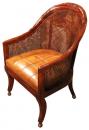 A Fine 19th Century Regency Mahogany Barrel Desk Chair