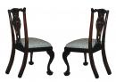 A Pair of English Mahogany Dining Chairs
