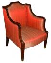 A 19th Century French Louis XVI Mahogany Bergere