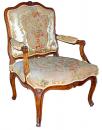 A Fine 18th Century French Louis XV Birch Armchair