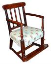 An 18th Century English George III Sheraton Mahogany Child's Armchair