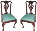 A Pair of 19th Century English Mahogany Side Chairs