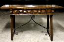 An 18th Century Spanish Baroque Walnut and Iron Writing Desk