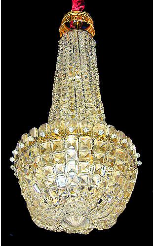 A 19th Century Crystal Hall Chandelier No. 865