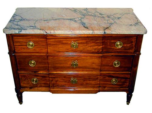 An 18th Century French Louis XVI Mahogany Commode No. 1020