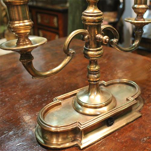 A Fine 19th Century Brass Bouillotte Lamp No. 908