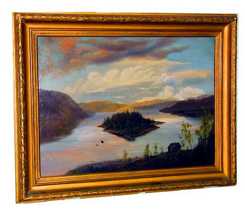 A 19th Century American Oil on Canvas No. 822