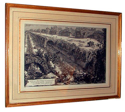 A 19th Century Italian Etching of Aqueduct No. 408