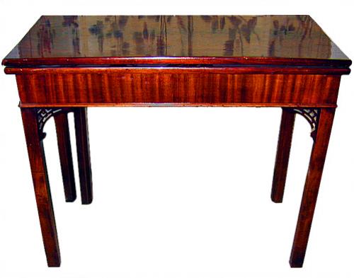 A Fine 19th Century English Mahogany Folding Card Table No. 346