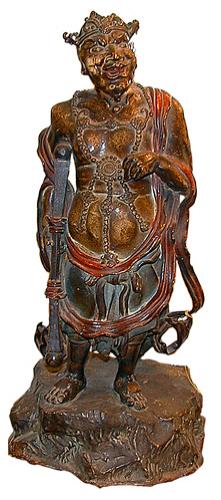 An 18th Century Figural Japanese Warrior Bronze No. 505