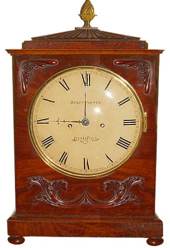 An 1829 English Regency Mahogany Mantel Clock 2608