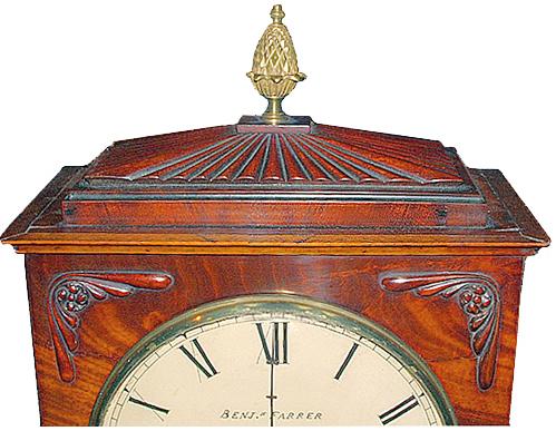An 1829 English Regency Mahogany Mantel Clock 2608