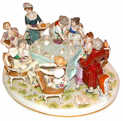A 19th Century Porcelain Grouping in the Meissen manner No. 2645