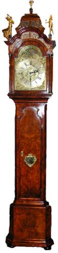 An 18th Century Dutch Burl-Walnut Long Case Clock No. 1533