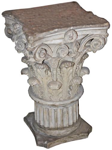 An Impressive 18th Century Roman Corinthian Marble Capital 1026