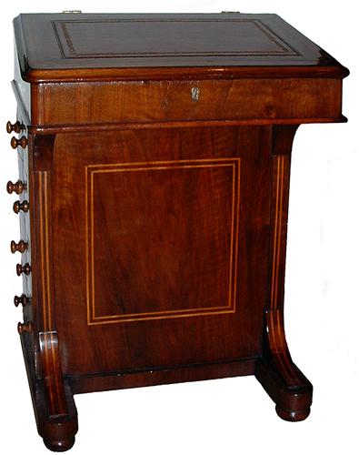 A Classic 19th Century English Walnut Davenport No. 2658