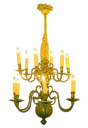 An Elegant 18th Century Dutch Twelve-Light Chandelier No. 2228