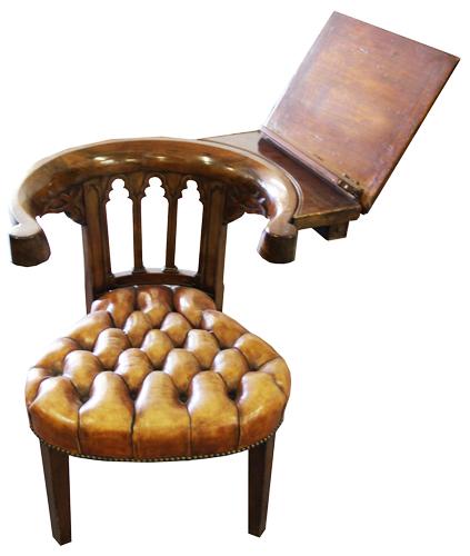 An Unusual 19th Century English Reading Chair No. 2502