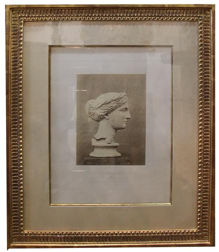 A 19th Century Italian Lithograph: Bust of Muse No. 1495