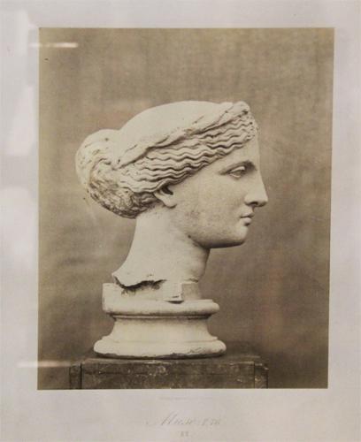 A 19th Century Italian Lithograph: Bust of Muse No. 1495