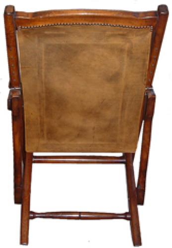 A Late 19th Century Anglo Indian Colonial Mahogany Folding Veranda Chair No. 2595